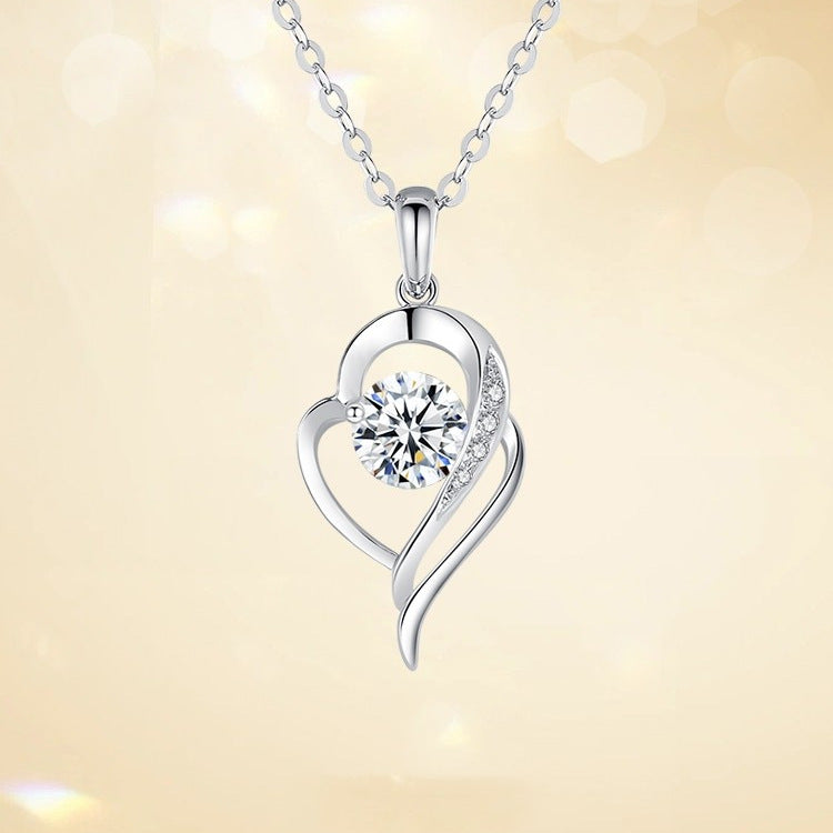 Moissanite Necklace - 925 Sterling Silver