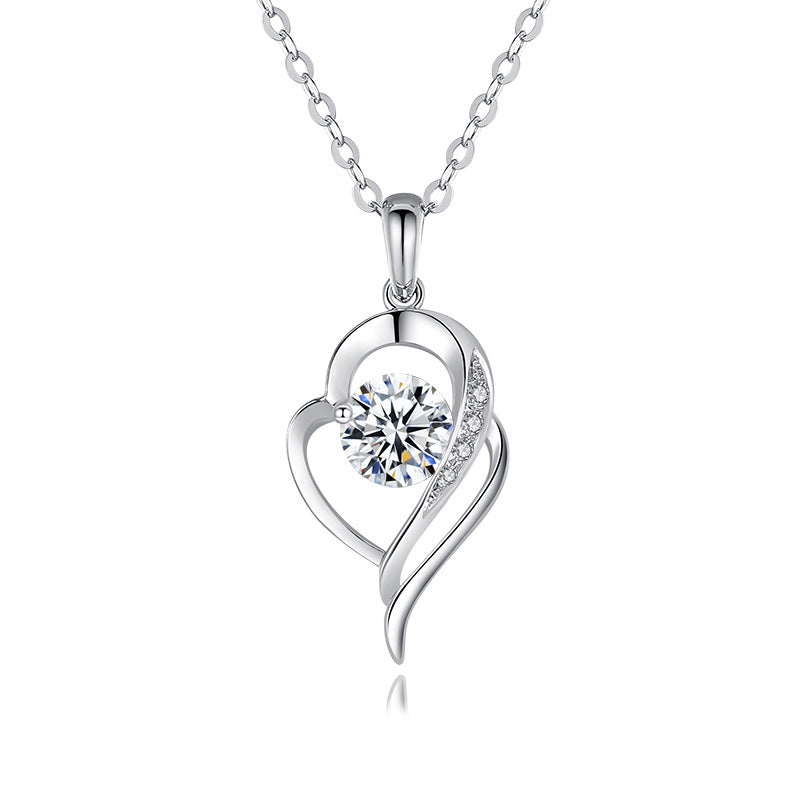 Moissanite Necklace - 925 Sterling Silver